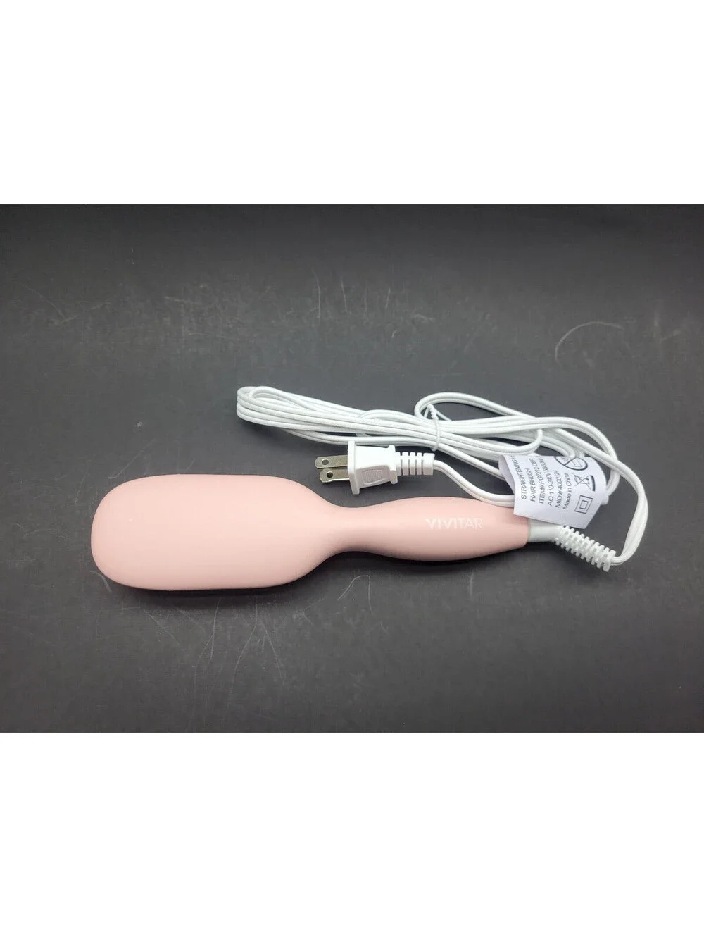 Vivitar Vivacious Travel Size Straightening Heated Compact Hair Brush Pink